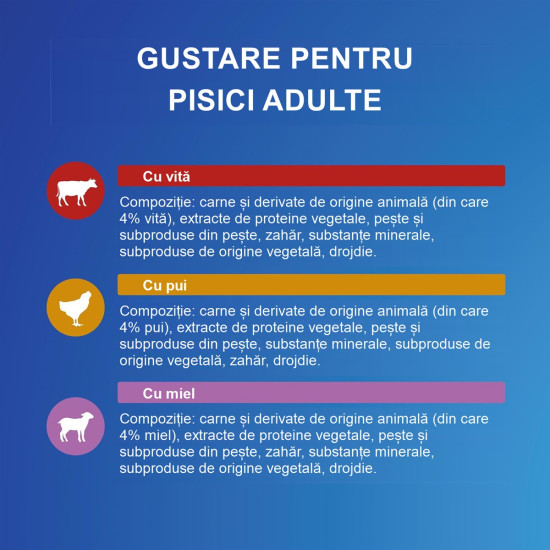 Felix Soup Original – hrană umedă complementară pentru pisici adulte, cu vită, 6 x 48 g